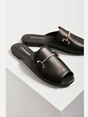 NEW Jeffrey Campbell Talley Slides Sandal Flat Size 6 MSRP: $125